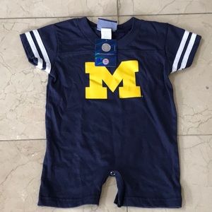 Michigan Wolverines Navy Blue Romper size 6 Month